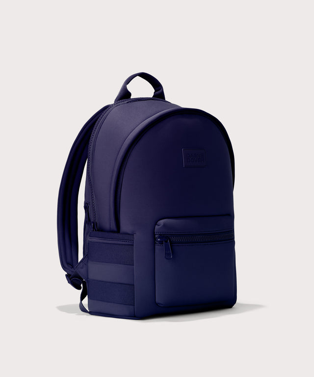 Large Dakota in a jewel-toned, deep blue with strong purple undertones., side angle view
