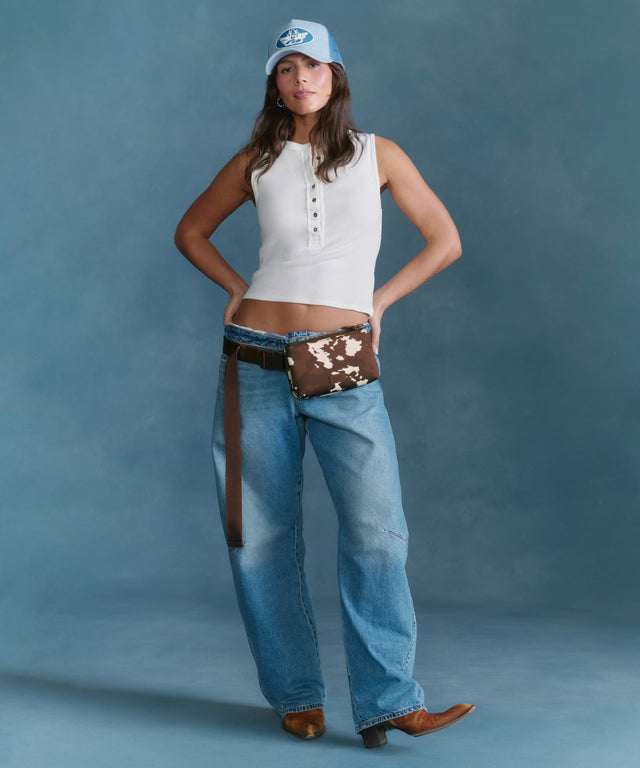 Bennie Sling in Cow Print