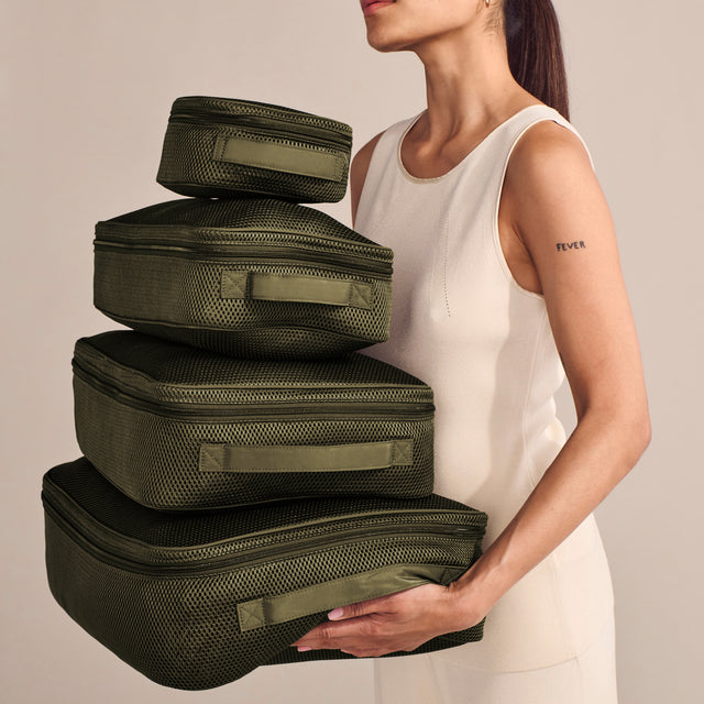 Roma Packing Cube in Citrine Air Mesh, Extra Large