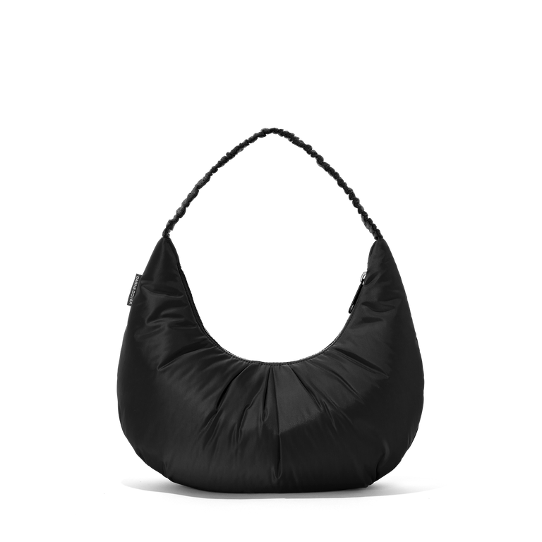 Dagne Dover Rider Shoulder Bag in black seen from a side.