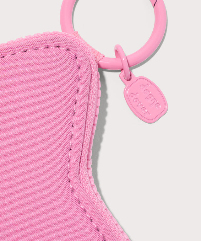 Dagne Dover Star Keychain in a true bubble gum pink showcasing the charm.