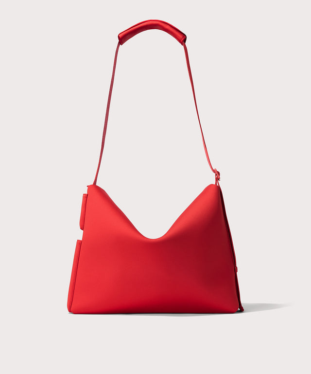 Enzo Messenger Bag in Cherry