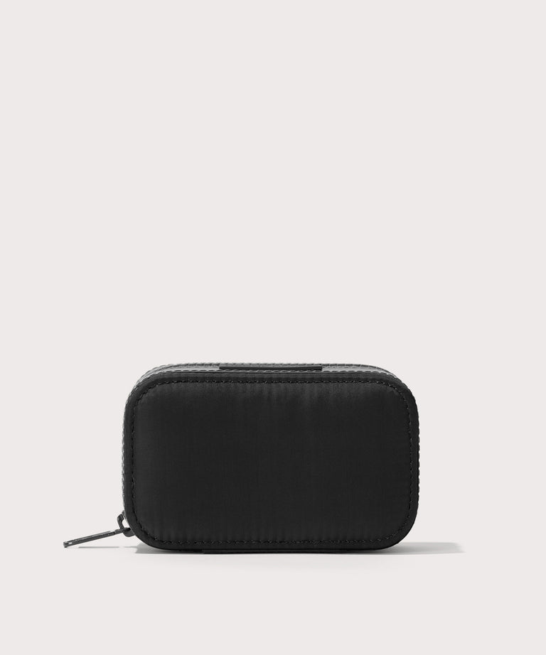 Dagne Dover small Frankie Jewelry Case in black.
