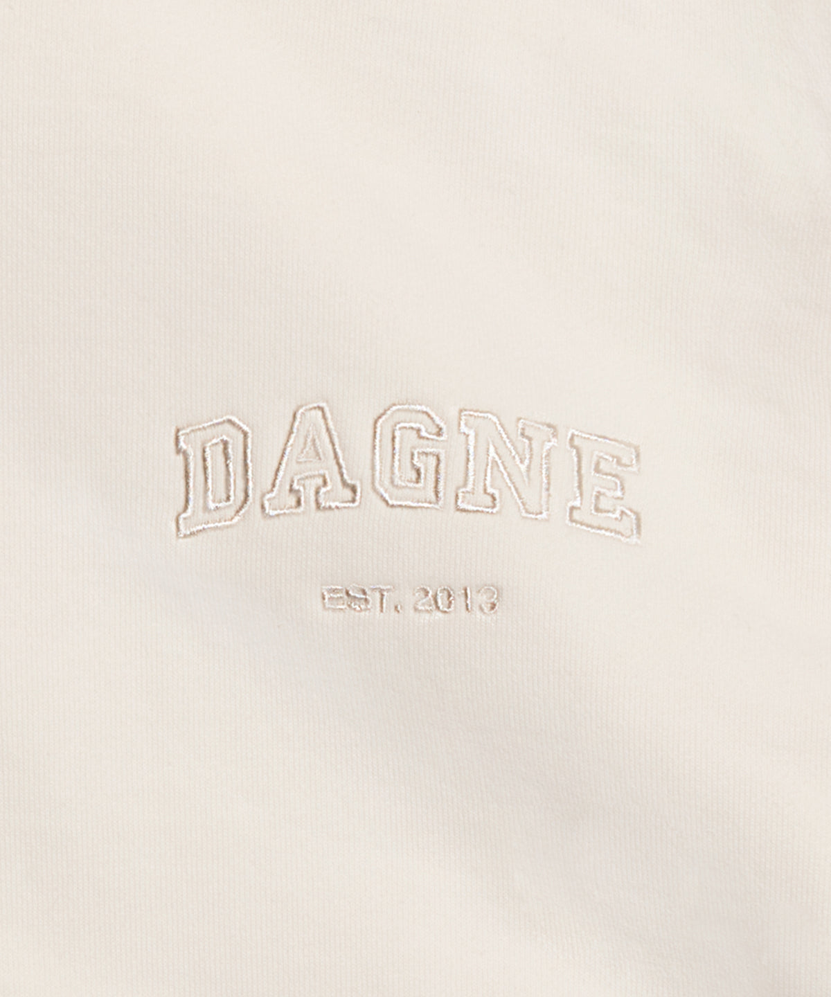 Varsity Logo Hoodie in Moonbeam, XL