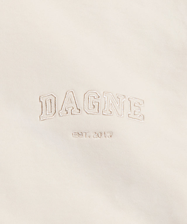 Varsity Logo Hoodie in Moonbeam, 2X