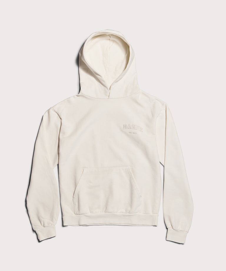 Varsity Logo Hoodie in Moonbeam, 4X