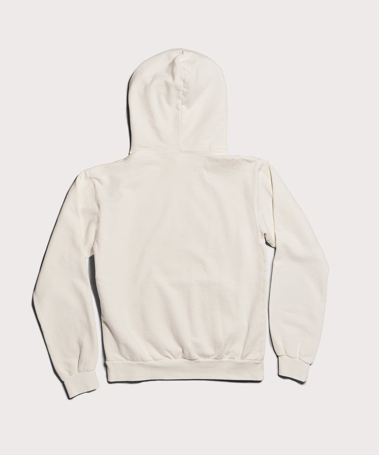 Varsity Logo Hoodie in Moonbeam, XL