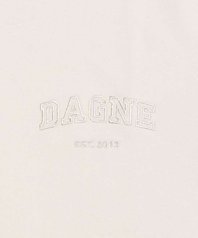 Varsity Logo T-shirt in Moonbeam, Medium