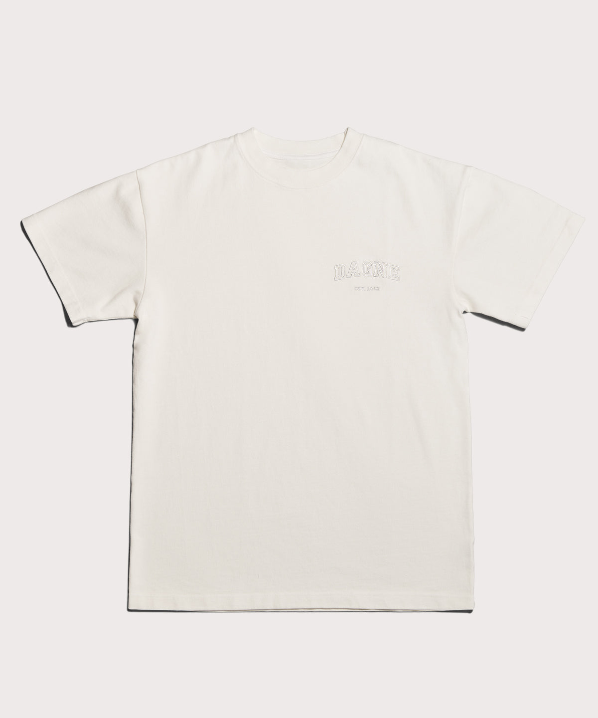 Varsity Logo T-shirt in Moonbeam, 2X