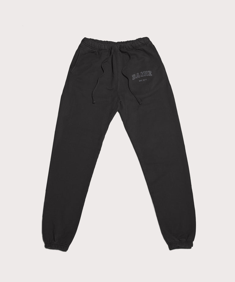 Varsity Logo Sweatpants in Onyx, XS