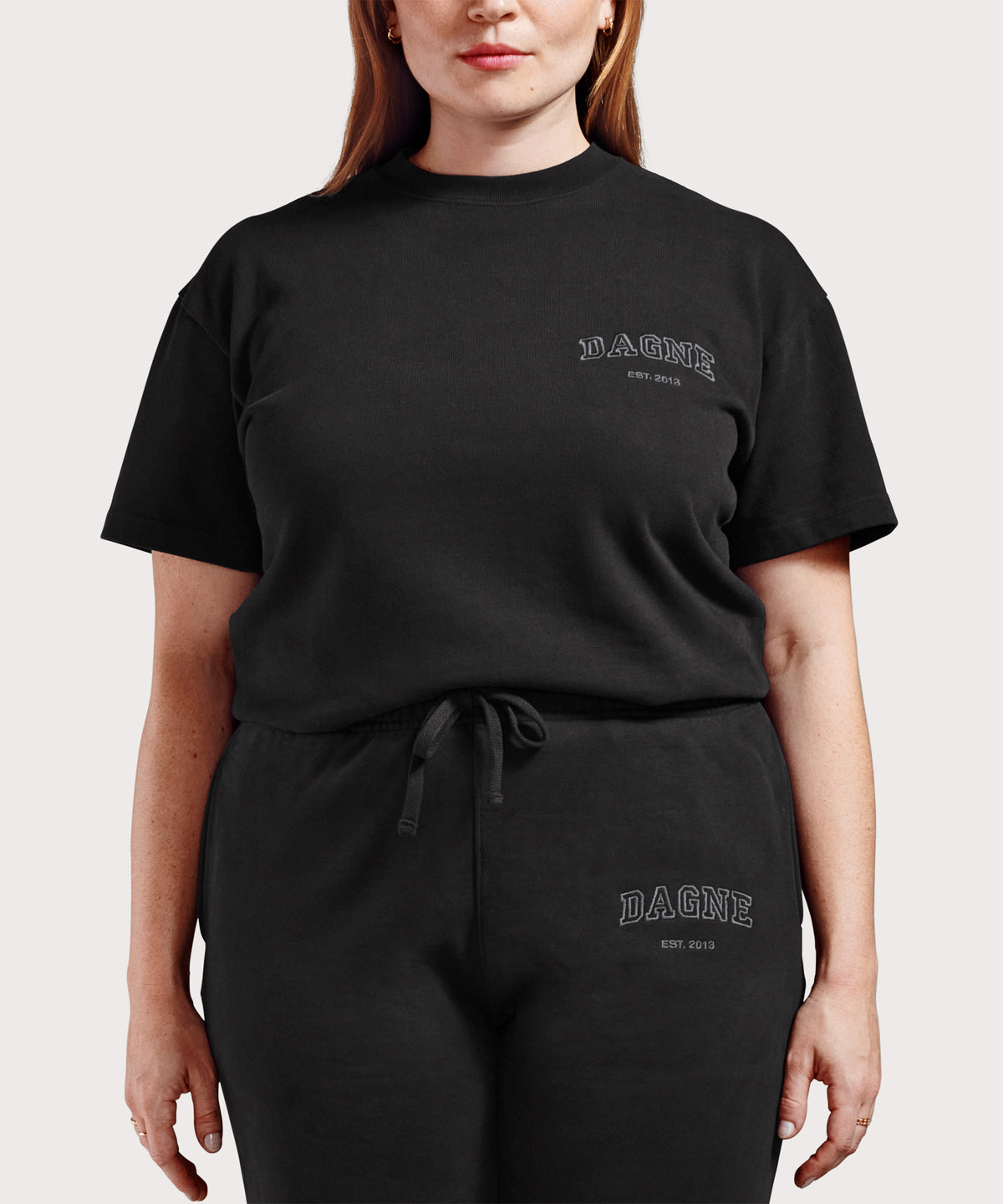 Varsity Logo T-shirt in Onyx, Large