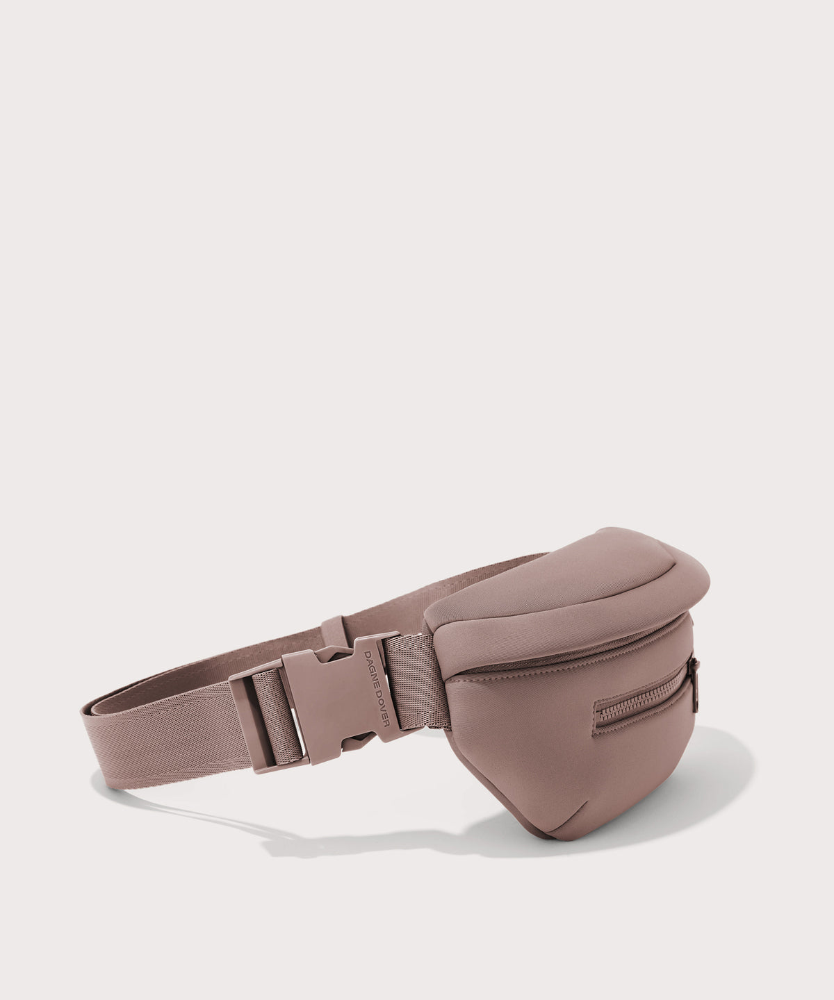 Dagne Dover Ace Fanny Pack in  pink  seen from the side
