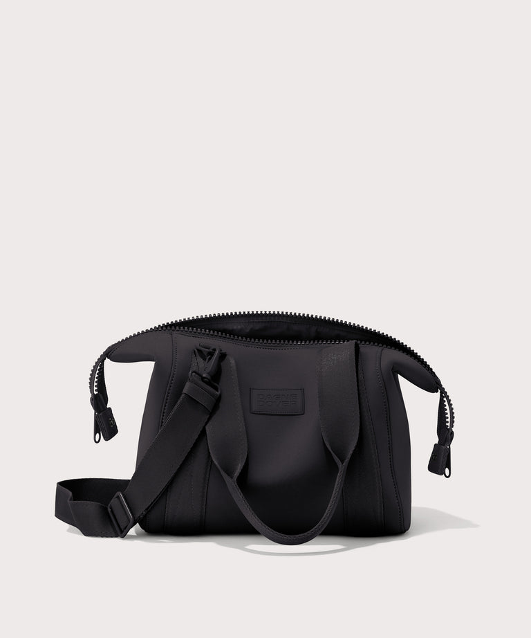 small Landon Carryall in black unzipped

