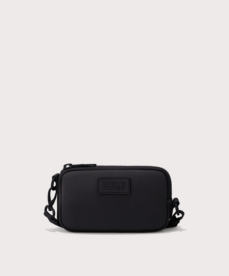 Dagne Dover Mara Phone Sling in black.
