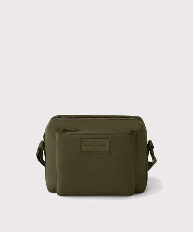 Dagne Dover Micah Crossbody in dark green.
