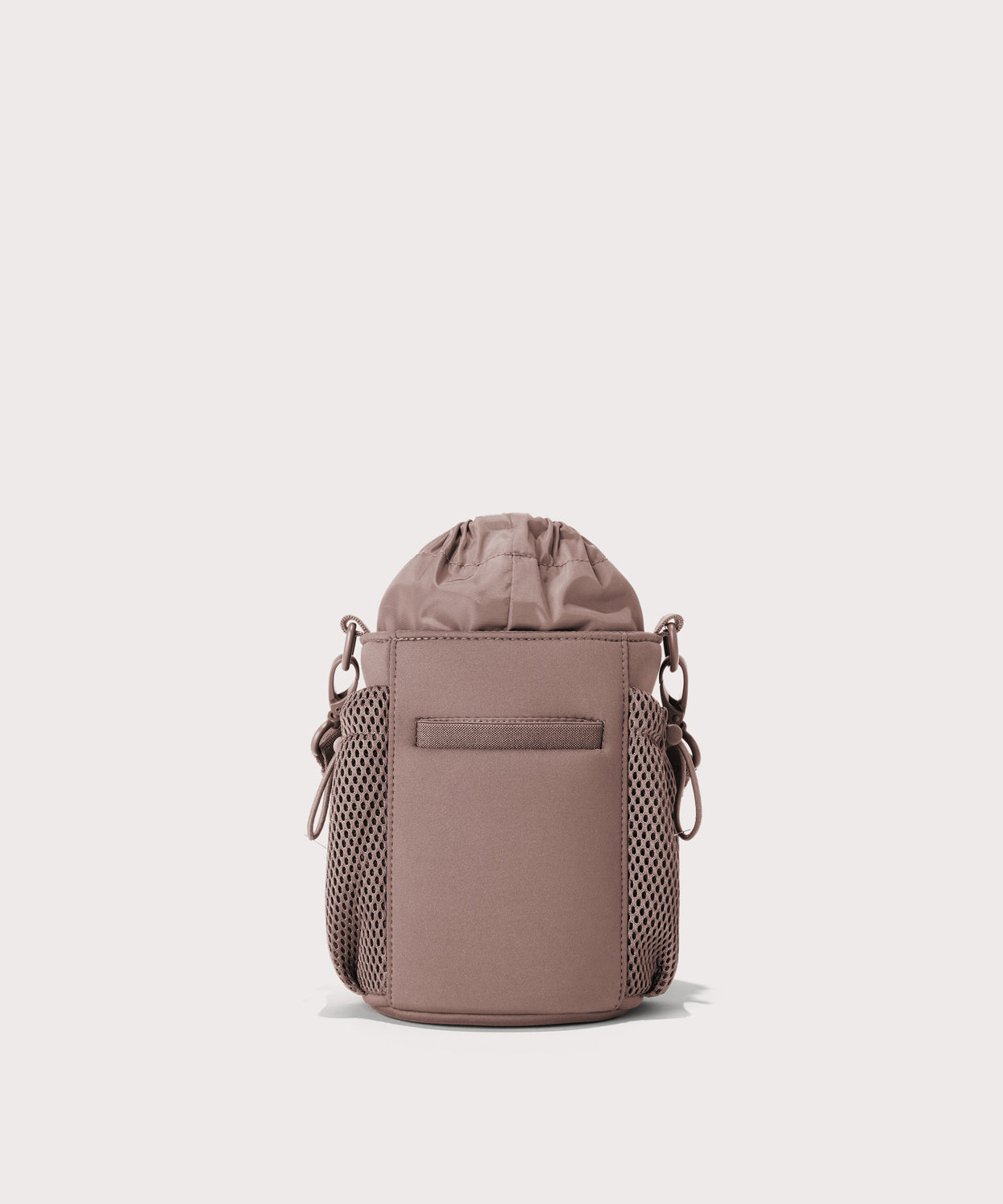 Dagne Dover Sloan Water Bottle Sling in pink seen from the back.
