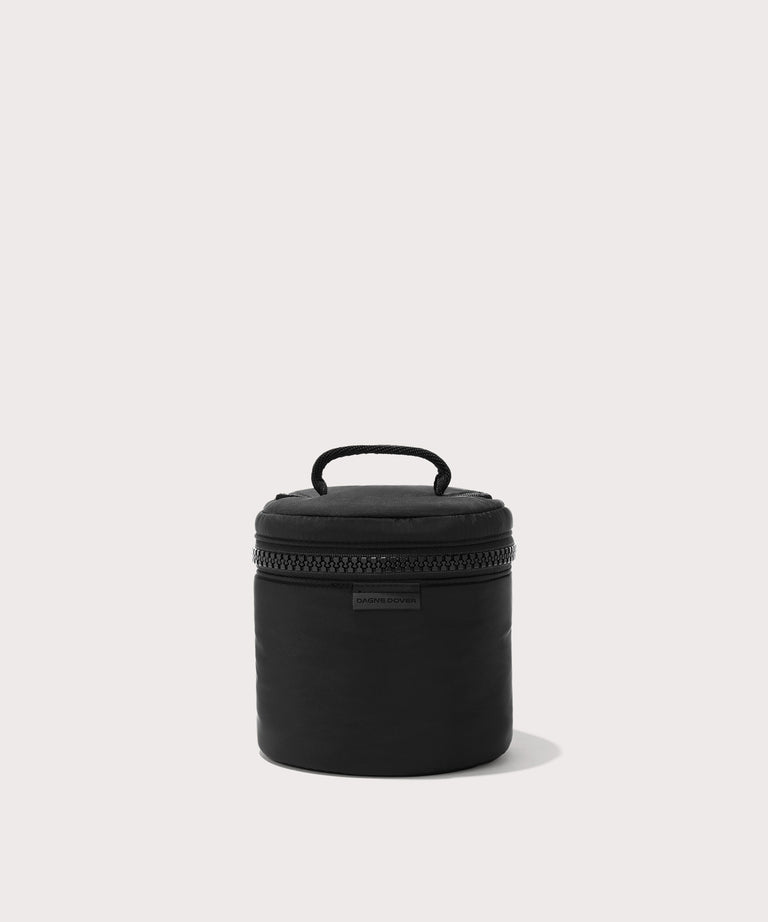 Dagne Dover small Mila Toiletry Pouch in black.
