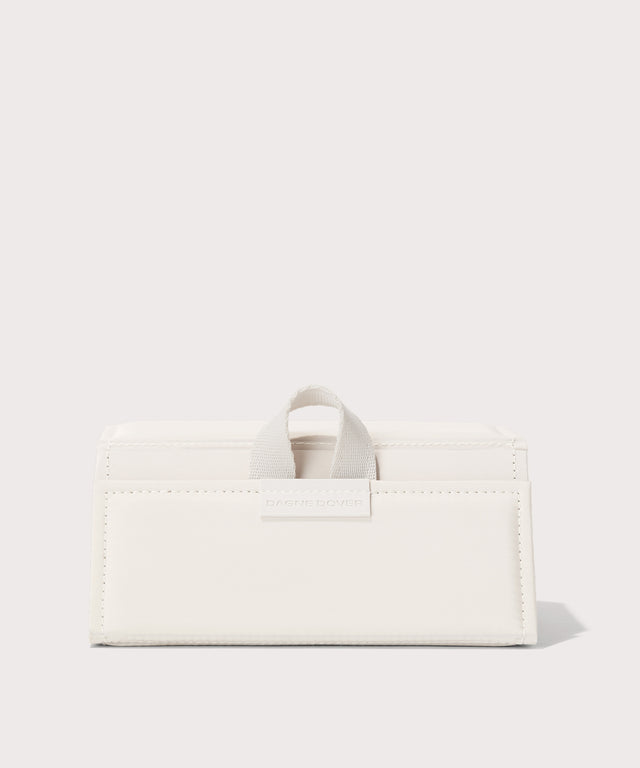 Dagne Dover Remi foldable glasses holder in white.
