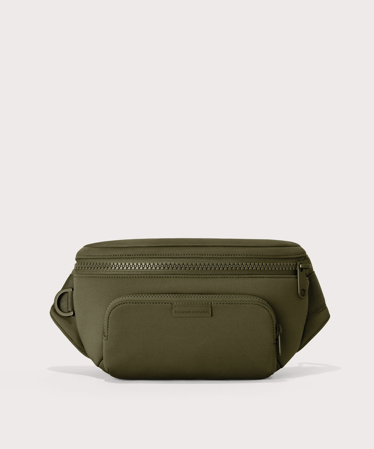 Dagne Dover jax large fanny pack in dark moss