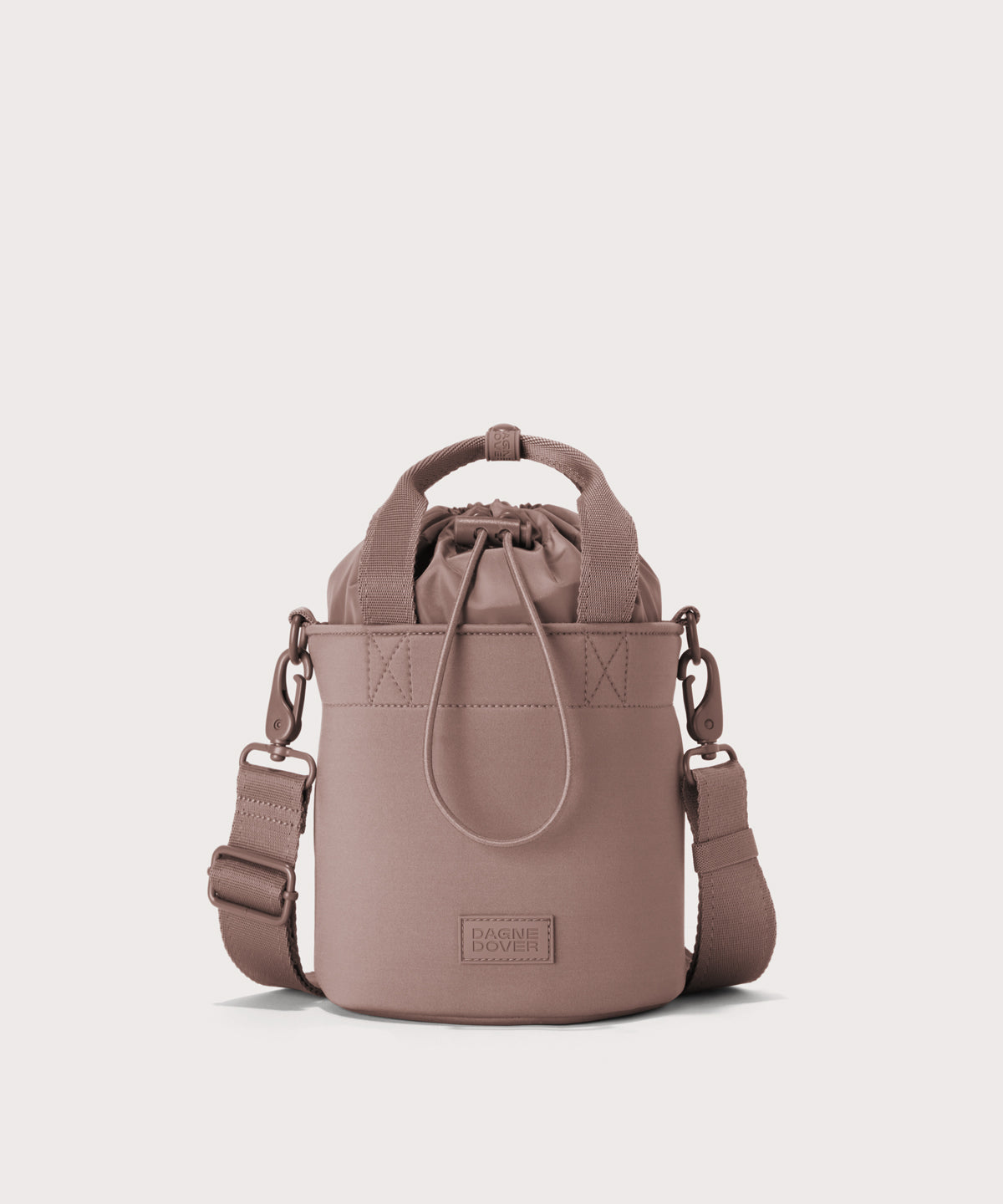 Dagne Dover Nico Bucket Bag in pink.
