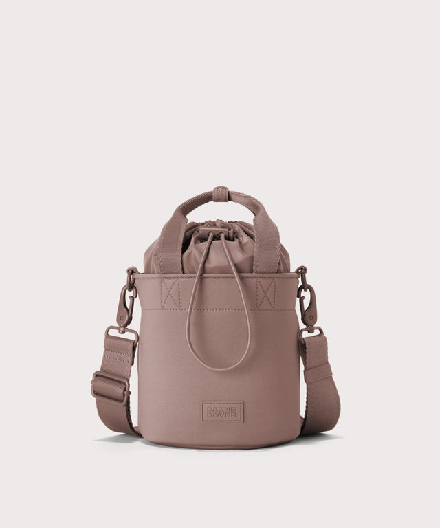 Dagne Dover Nico Bucket Bag in pink.
