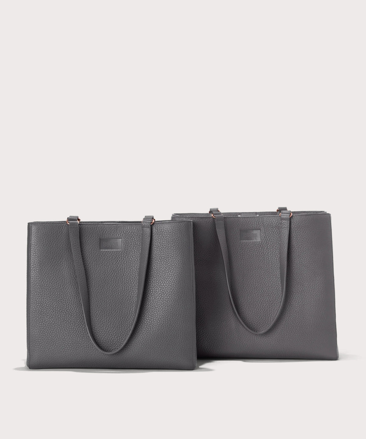 Dagne Dover medium and medium Allyn Totes in grey.