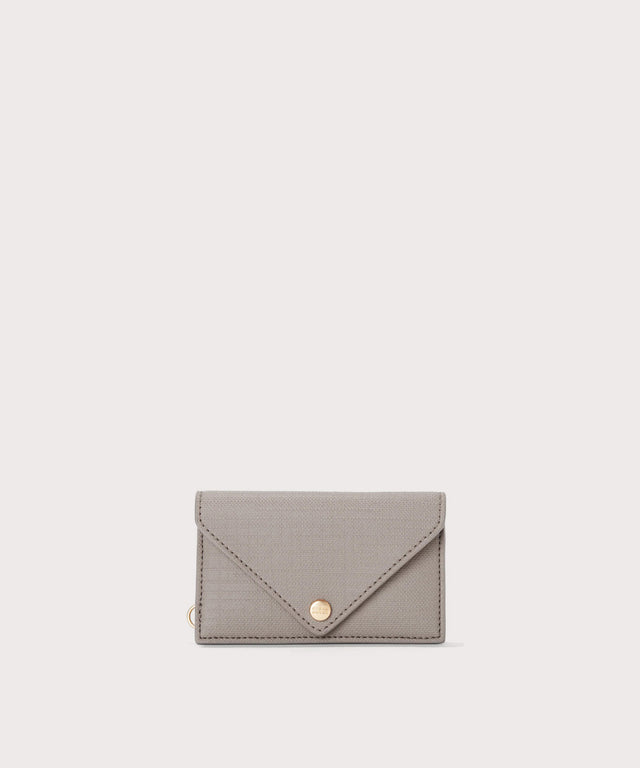Dagne Dover vegan Card Case in light grey.
