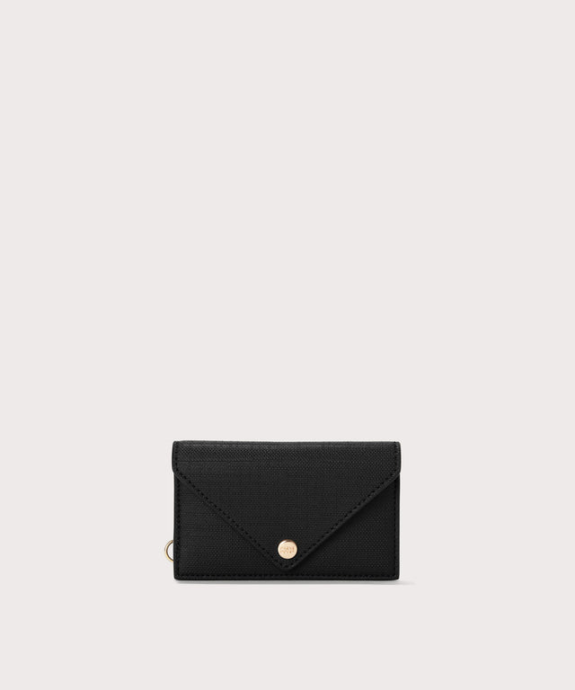 Dagne Dover vegan Card Case in black.