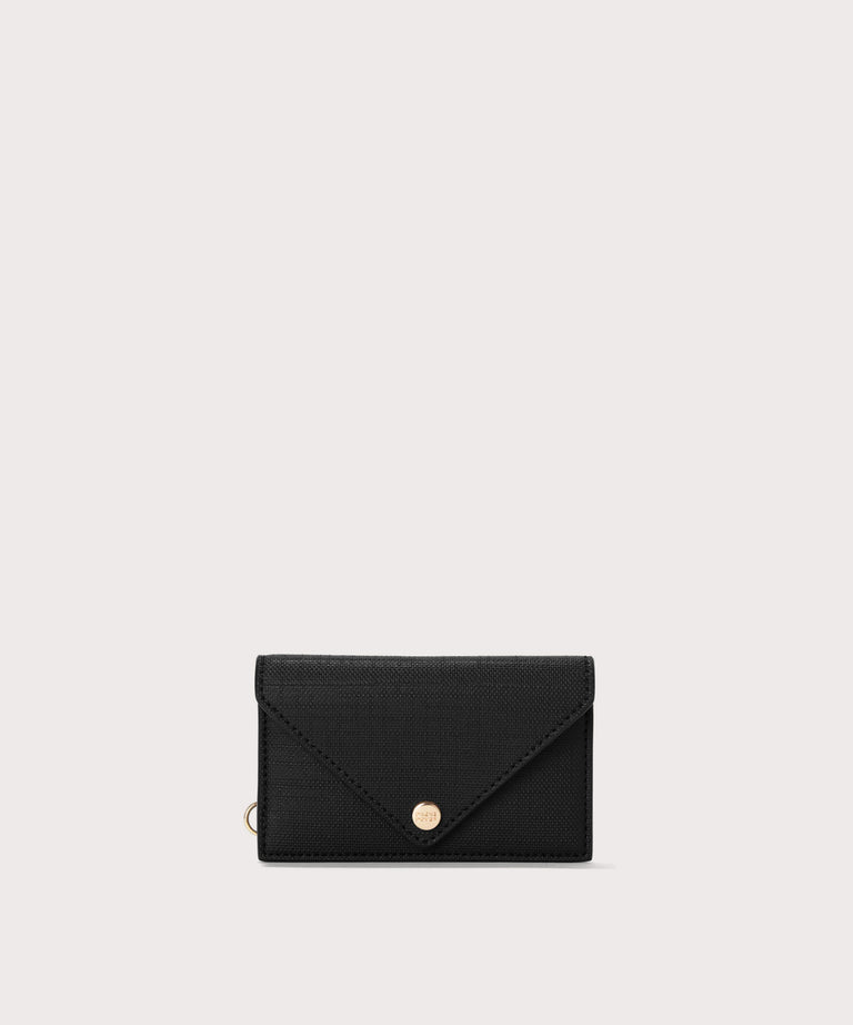 Dagne Dover vegan Card Case in black.