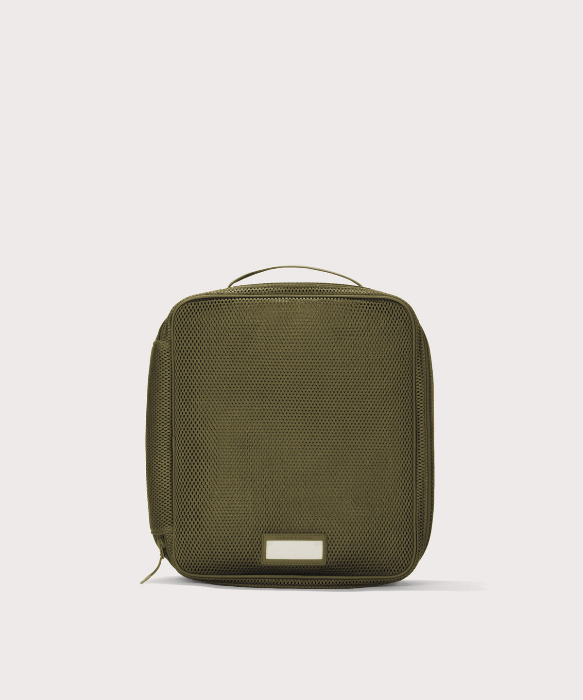 Front view of Large Roma packing cube in dark green