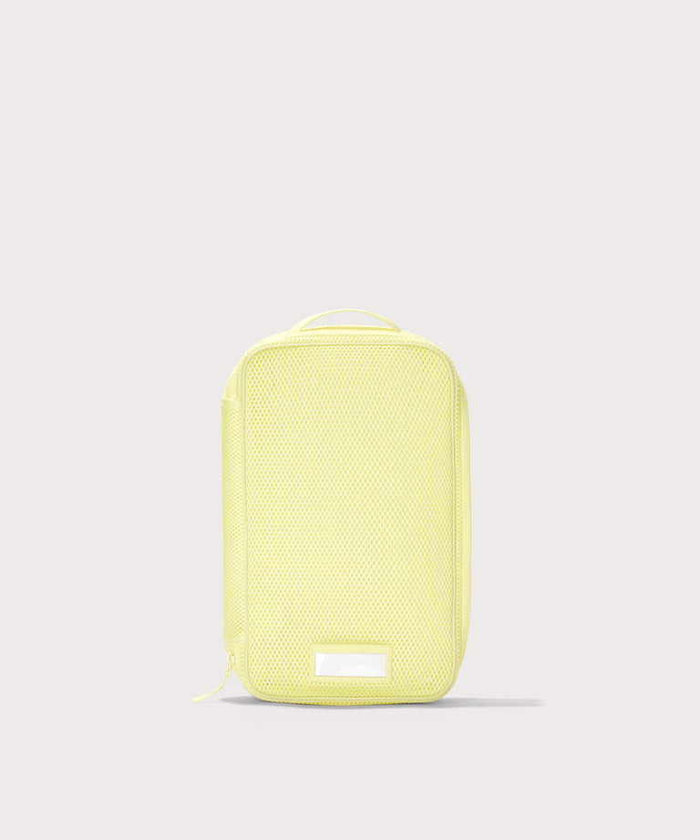 Front view of medium Roma packing cube in citrine