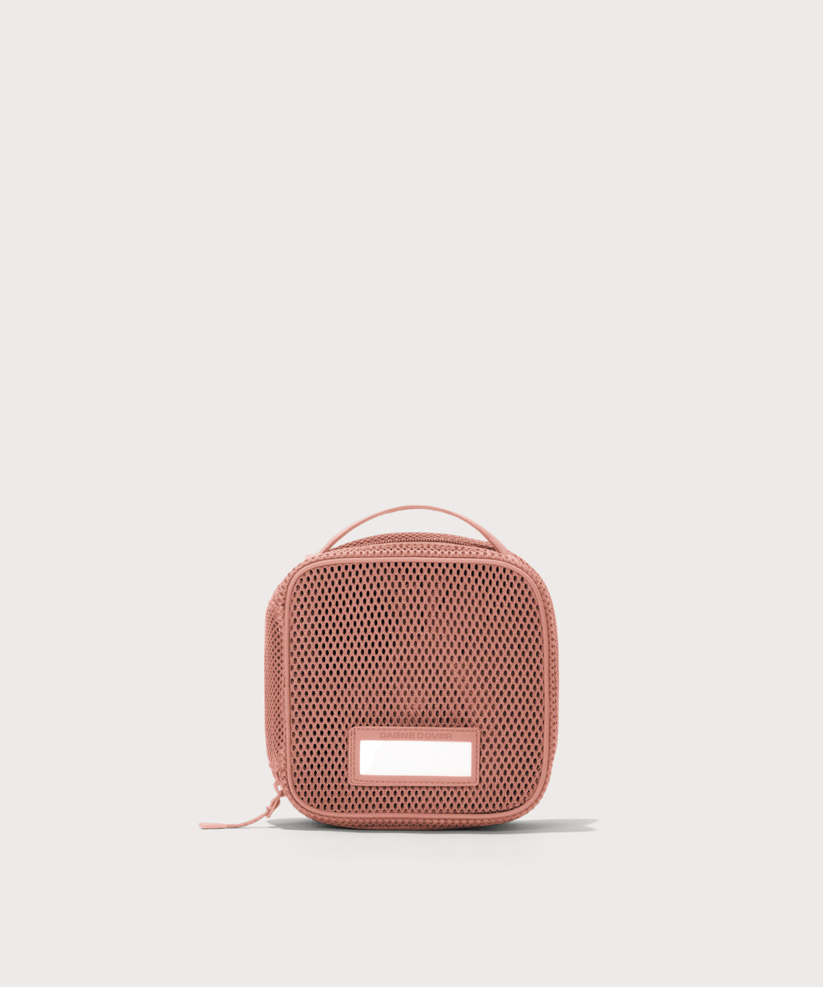 Front view of small Roma packing cube in warm dust pink