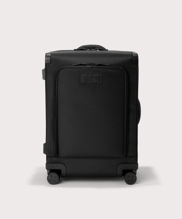 Front view of Sydney checked rolling luggage 25