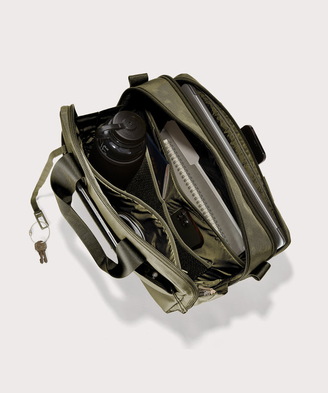 Berlin Travel Brief in Dark Moss