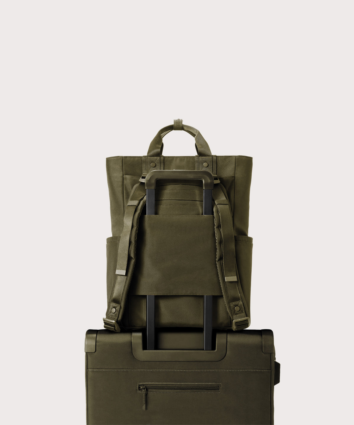 Petra Convertible Tote in Dark Moss