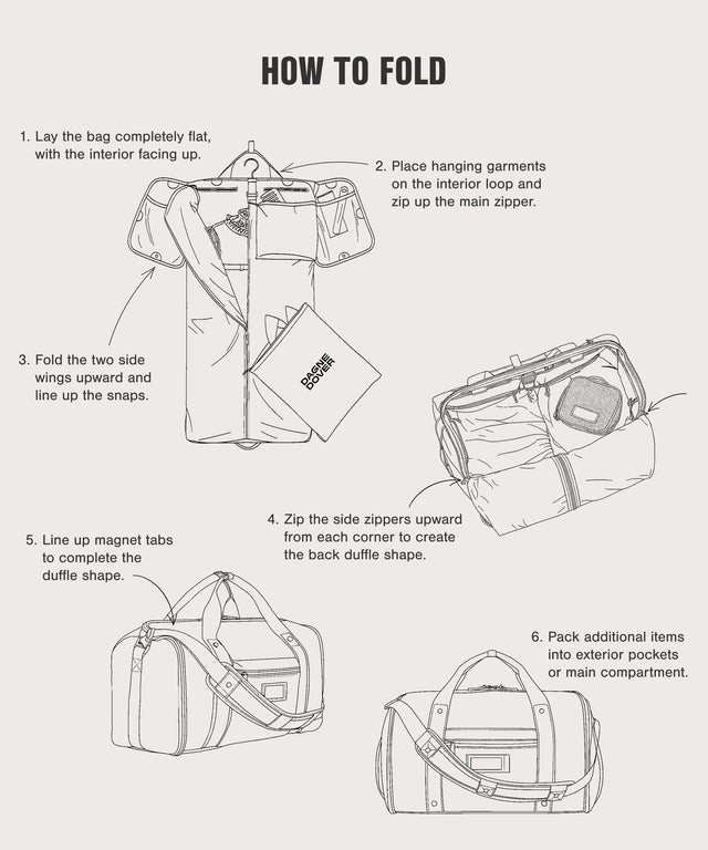 Monaco Garment Duffle in Ash